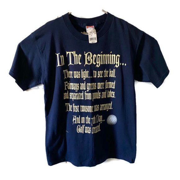 Vintage Golf T-Shirt Nutmeg XL - Picture 1 of 6